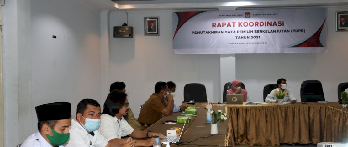KPU Pangkep Gelar Evaluasi DPB 2021