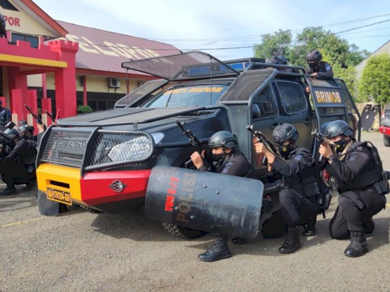 Amankan Malam Pergantian Tahun, Brimob Bone Siagakan Personel