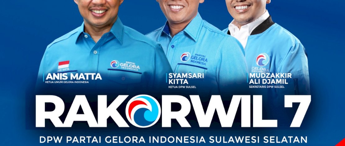 Awali Tahun Baru 2022, Partai Gelora Sulsel Gasspoll dengan Adakan Rakorwil