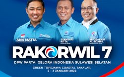 Awali Tahun Baru 2022, Partai Gelora Sulsel Gasspoll dengan Adakan Rakorwil