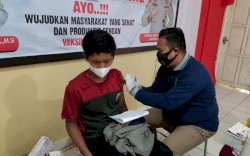 Vaksinasi Covid-19 Batalyon C Brimob Bone Melebihi Target