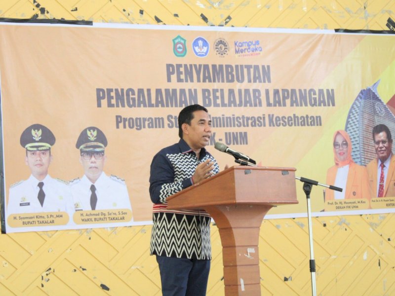 Wakil Bupati Takalar Sambut Mahasiswa UNM