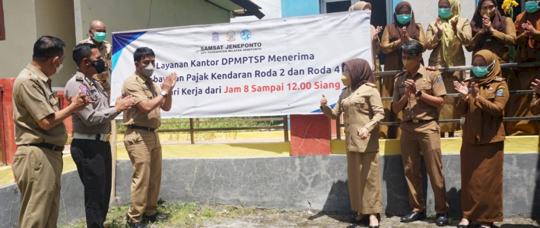 Mudahkan Pelaku Usaha dan Masyarakat, Samsat Perluas Pelayanan Hingga DPM - PTSP Jeneponto 