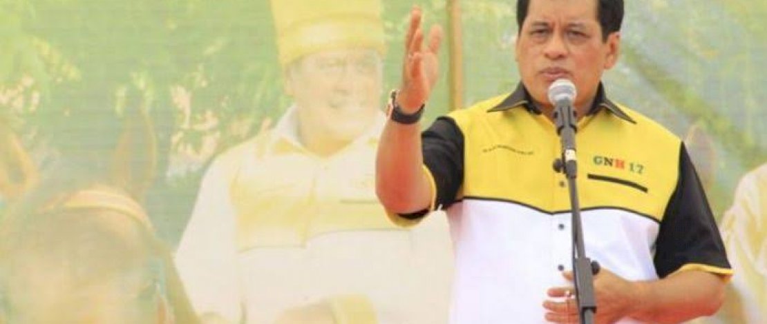 KONTESTAN. Wakil Ketua Umum DPP Partai Golkar Nurdin Halid menyatakan siap kembali bertarung di Pilgub Sulsel 2024 nanti.