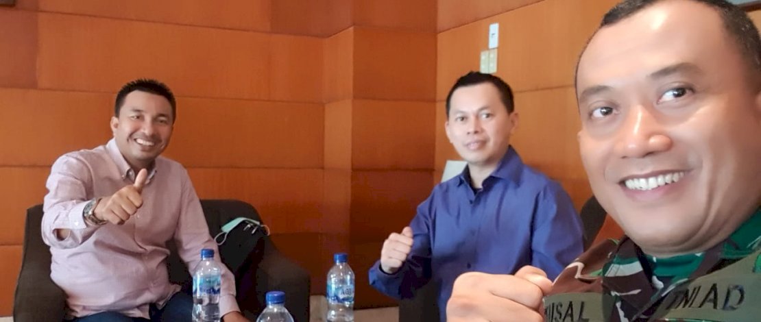 Pertemuan Ketua Apindo Lutra dan Dandim Balikpapan di Jakarta.