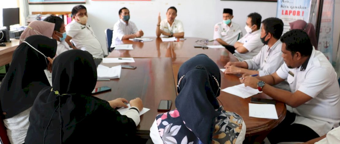 BKPSDM Luwu Utara melakukan sosialisasi terkait penyetaraan jabatan administrasi ke fungsional, di Dinas Kominfo, baru-baru ini.