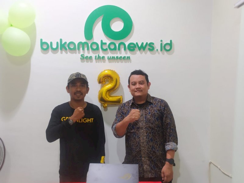 Kunjungi Redaksi Bukamatanews, Ketua IKA SPP/SUPM Sampaikan Terima Kasih
