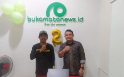 Kunjungi Redaksi Bukamatanews, Ketua IKA SPP/SUPM Sampaikan Terima Kasih