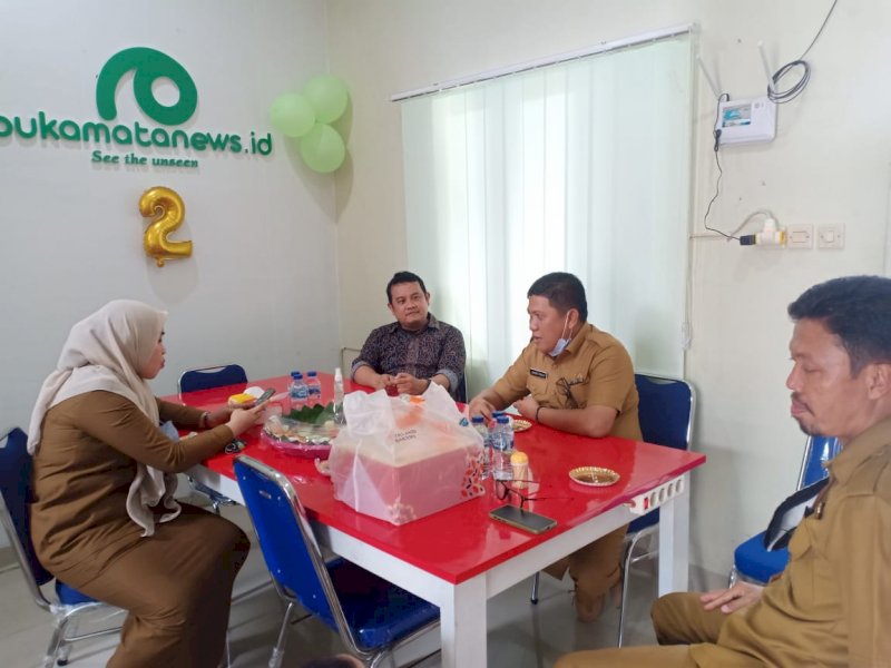 Diskominfo Sulsel Ajak Bukamatanews Bersinergi Sosialisasikan Program Pemerintah