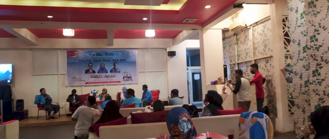 Suasana dianalog generasi muda yang digelar Partai Gelora.