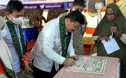 Legislator F-PPP DPR RI Muhammad Aras Resmikan Program KOTAKU di Soppeng