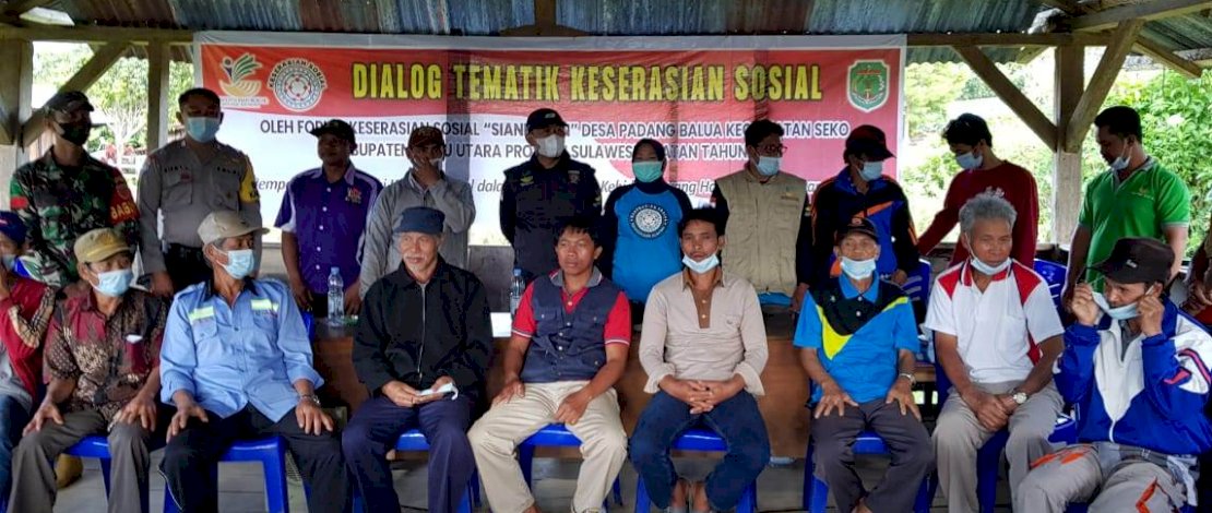 Cegah Potensi Konflik, Forum Keserasian Sosial Siandekan Desa Padang Balua Lutra Gelar Dialog Tematik 