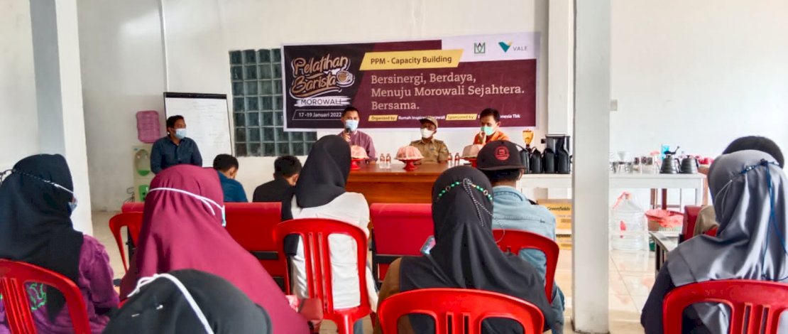 Kembangkan Ekonomi Kreatif di Area Pertambangan, Vale Indonesia Gelar Pelatihan Meracik Kopi Ala Barista