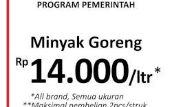 Hari Ini, Minyak Goreng Rp14.000 per Liter Bisa Dibeli di Ritel Modern 