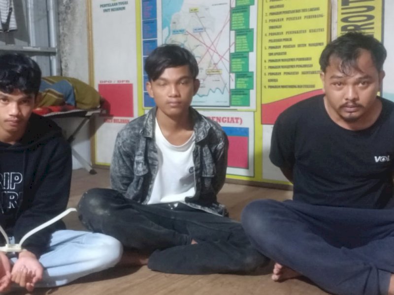 Polisi Berhasil Amankan Tiga Pelaku Curas Pakai Busur dan Parang