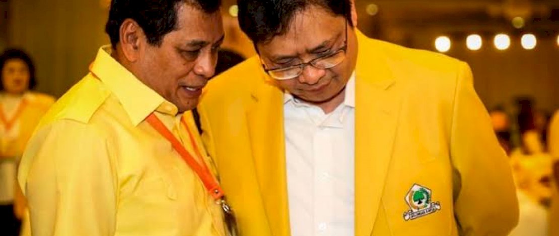 Nurdin Halid bersama Airlangga Hartarto. Nurdin Halid bersama Airlangga Hartarto.