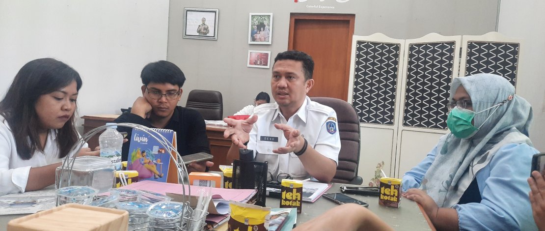 Sekretaris Dinas Pariwisata Sulsel, Devo Kadafi, saat menjelaskan mengenai program Dinas Pariwisata Sulsel Tahun 2022, Rabu, 26 Januari 2022.