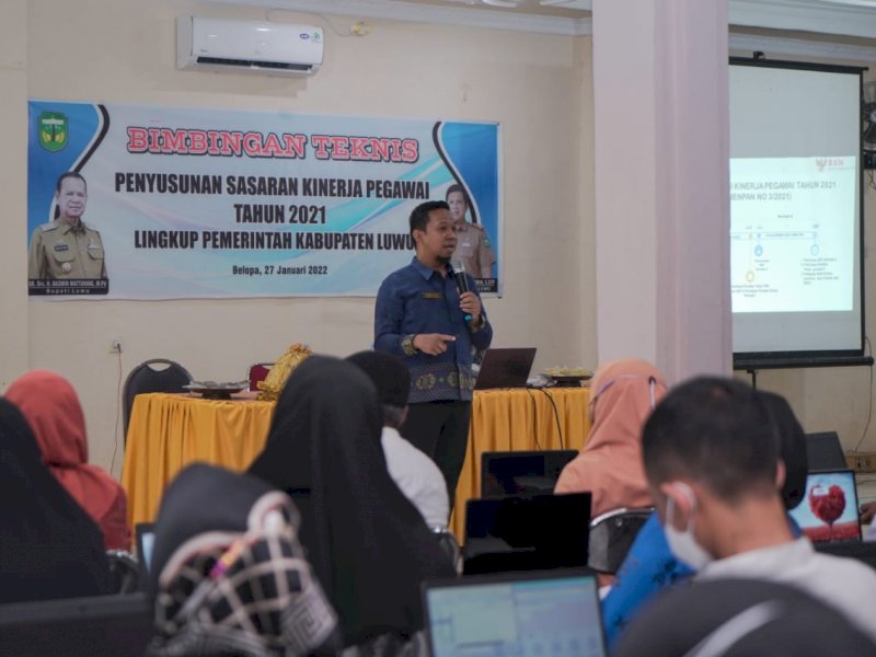 BKPSDM Luwu Gelar Bimtek Penyusunan SKP