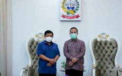 Bertemu Plt Sekjen Kemendagri, Andi Sudirman Bahas Penanganan Covid-19