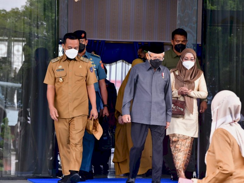 Tiba di Sulsel, Wapres Disambut Andi Sudirman
