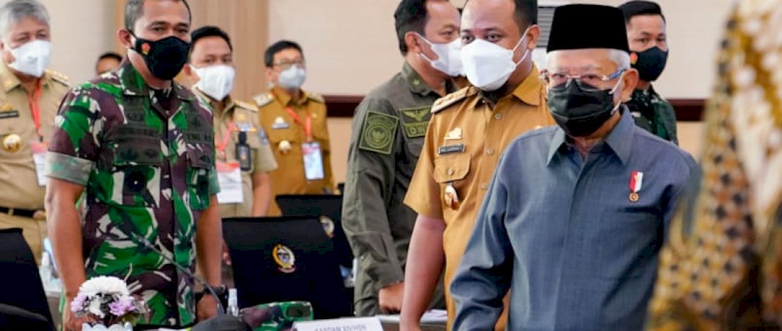 Wapres Ma'ruf Amin saat melakukan kunjungan kerja ke Provinsi Sulsel, kemarin. Wapres Ma'ruf Amin saat melakukan kunjungan kerja ke Provinsi Sulsel, kemarin.
