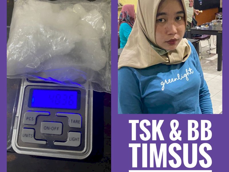 Wanita Muda Diduga Pengedar dan Pengguna Narkoba Diamankan Polisi