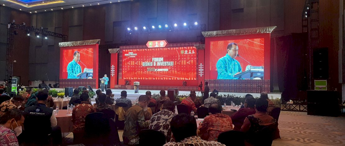Forum Bisnis dan Investasi yang merupakan rangkaian Maluku Baileo Exhibition, yang dilaksanakan di Kota Makassar, Sabtu, 5 Februari 2022, 