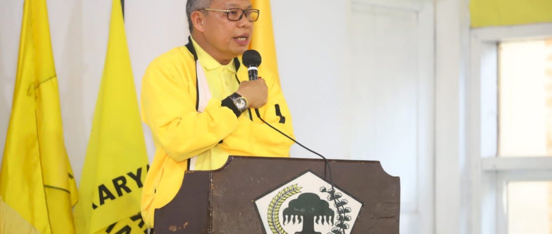 Ketua DPD I Partai Golkar Sulsel, Taufan Pawe, memimpin langsung Rapat Konsolidasi bersama dengan Pengurus DPD II Partai Golkar Bulukumba, yang digelar di Kantor Golkar Bulukumba, Sabtu 5 Februari 2022.