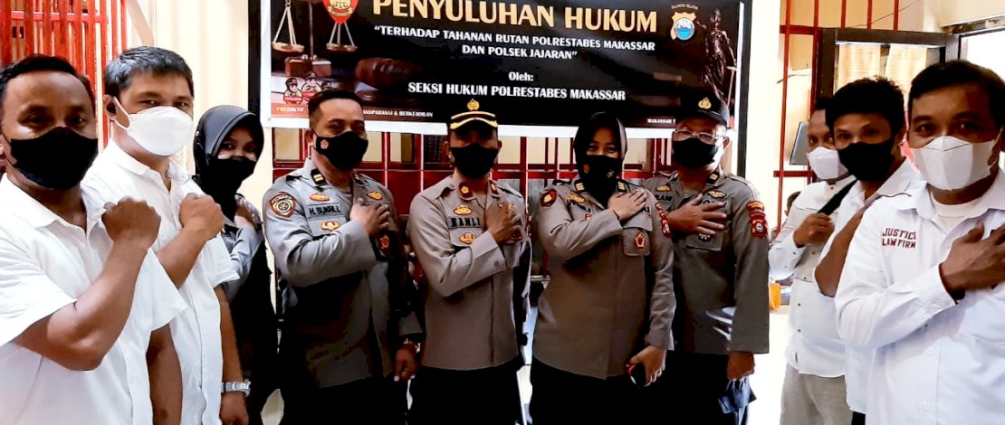 Tim Sikum Polrestabes Makassar, Beri Penyuluhan Hukum ke Tahanan