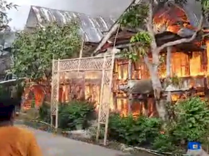 Kerugian Capai Rp 800 Juta, Empat Unit Rumah di Rumbia Hangus Terbakar