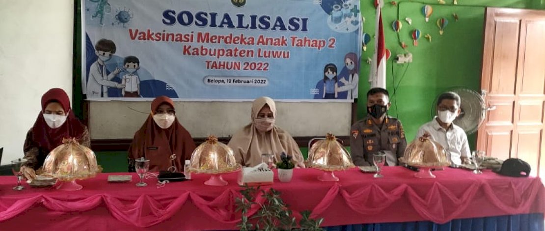 Foto :Satgas Covid-19 secara massif menggelar sosialisasi vaksinasi Covid-19 bagi anak(Foto : Diskominfo Kab Luwu)
Foto :Satgas Covid-19 secara massif menggelar sosialisasi vaksinasi Covid-19 bagi anak(Foto : Diskominfo Kab Luwu)