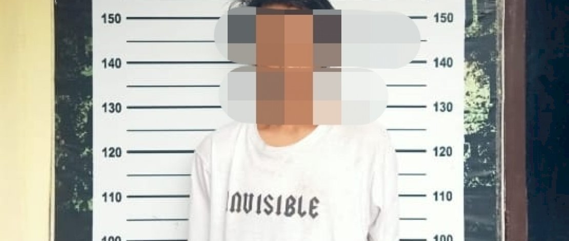 Salah satu terduga pelaku pencurian saat diamankan di Polres Jeneponto/Ist