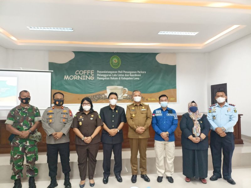 PN Belopa, Kejaksaan dan Polres Luwu Teken MoU Penanganan Perkara Berlalulintas