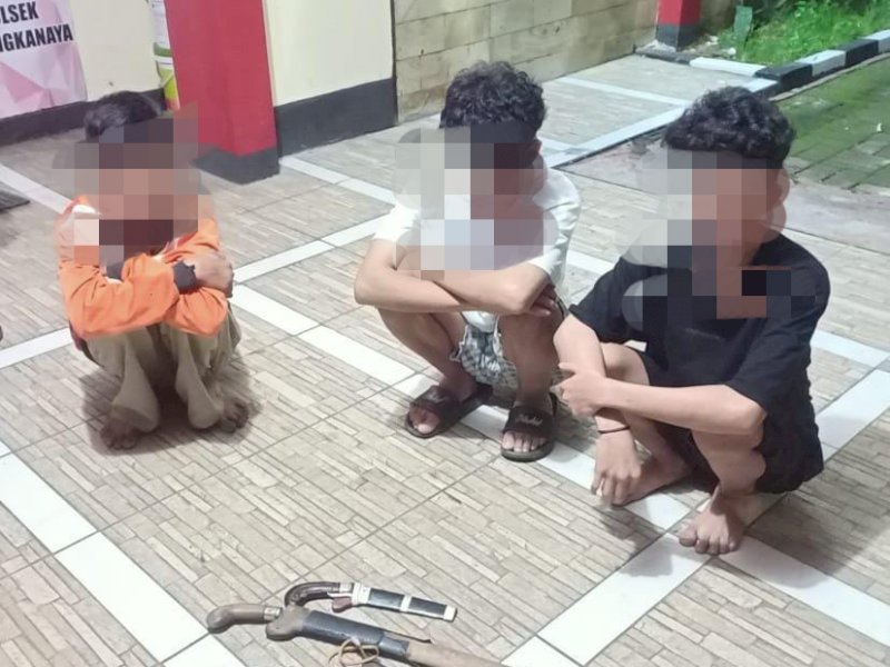 Lakukan Penyerangan dengan Sajam, Tiga Remaja Biringkanaya Diamankan Polisi