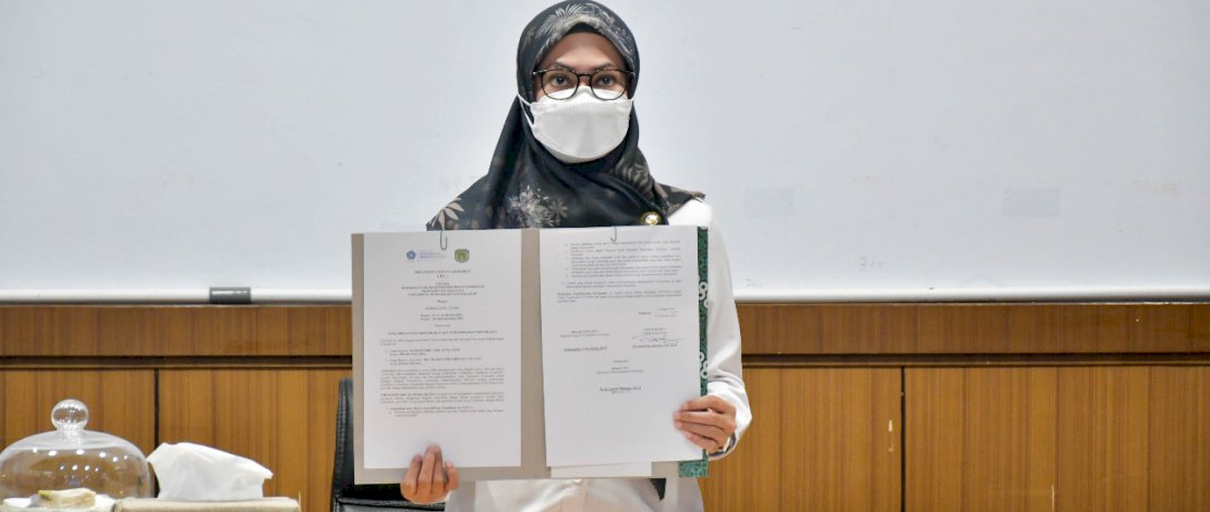  Bupati Luwu Utara, Indah Putri Indrian di Ruang Command center kabupaten Luwu Utara Rabu, 16/02/2022/Ist
