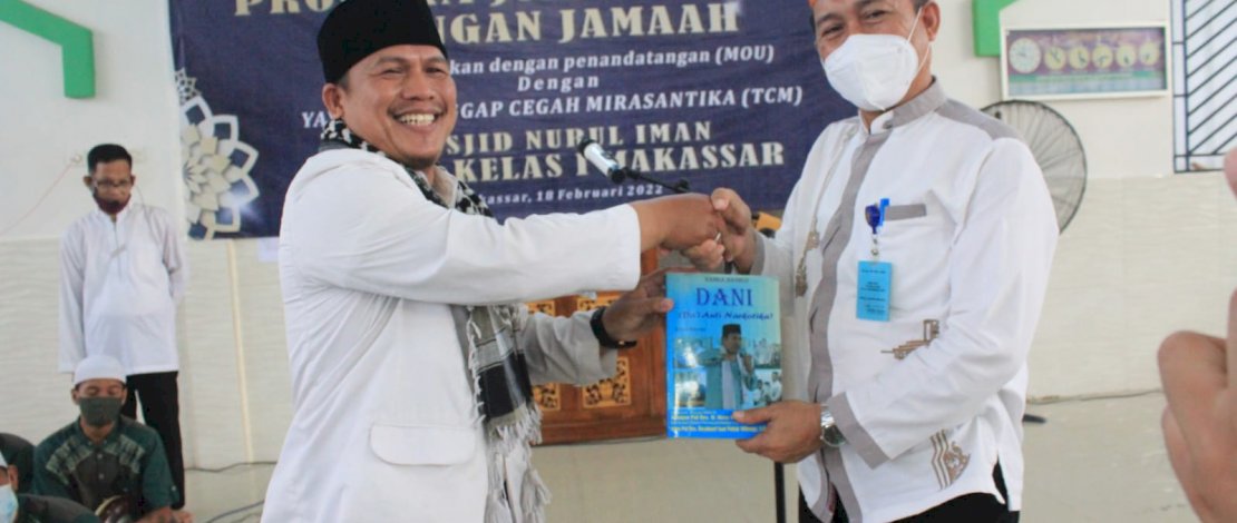 Kepala Rutan Kelas I Makassar melakukan penandatangan Memorandum of Understanding (MoU) dengan Yayasan Tanggap Cegah Mirasantika (TCM)/Ist