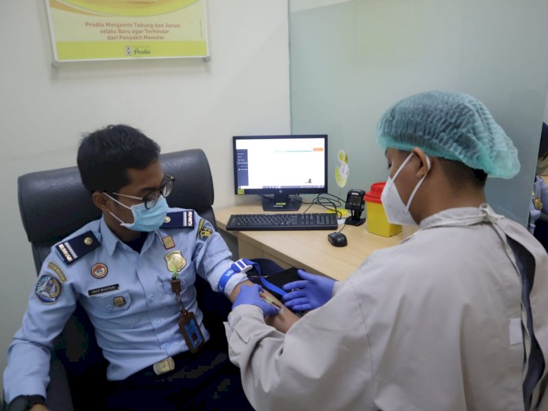 Cegah penyebaran Omicron, Rudenim Makassar Screening Pegawai dan PPNPN 