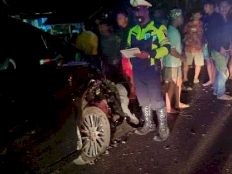 Hendak ke Makassar, Kadis PMPTSP Palopo Tabrakan di Luwu