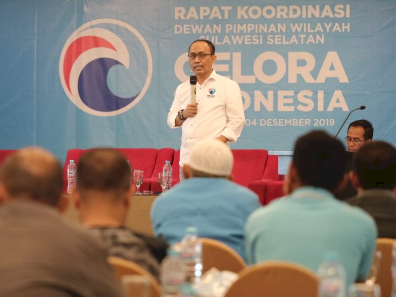 Gelar Rakorwil, Partai Gelora Sulsel Target Partai Pertama Sebagai calon Peserta Pemilu 2024