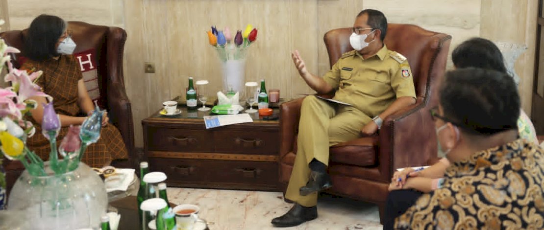 Wali Kota Makassar, Moh. Ramdhan 'Danny' Pomanto saat menerima kunjungan pihak Usaid CCBO (Clean Cities, Blue Ocean)/Ist Wali Kota Makassar, Moh. Ramdhan 'Danny' Pomanto saat menerima kunjungan pihak Usaid CCBO (Clean Cities, Blue Ocean)/Ist