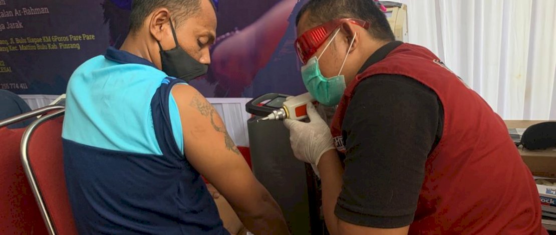 Program hapus tato yang diikuti BBP Rutan Pinrang