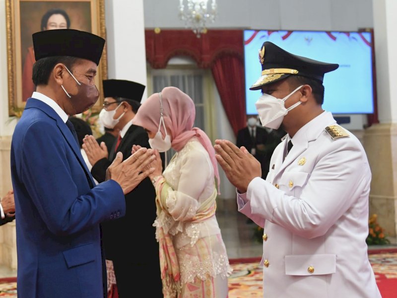Ucapan Selamat Presiden Jokowi Usai Melantik Gubernur Sulsel