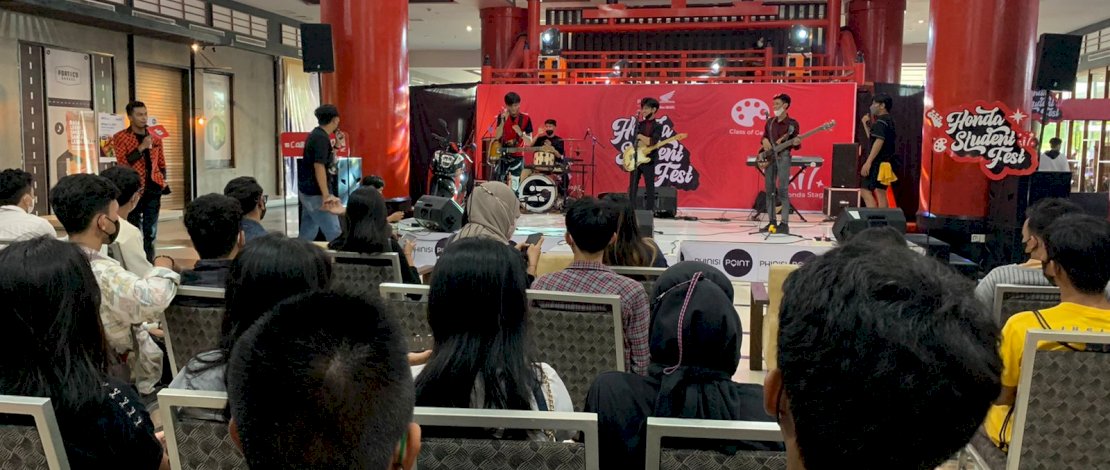 Pembukaan Honda Student Fest di Phinisi Point Makassar, Jumat (11/3/2022) Sore.