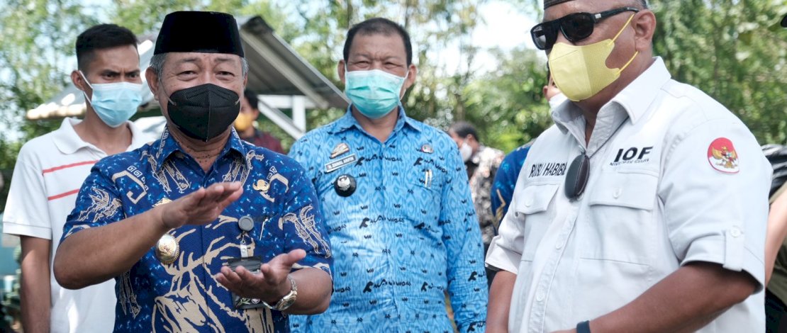 Wakil Bupati Gowa Pantau Lahan Pembangunan TPU Bersama Gubernur Gorontalo