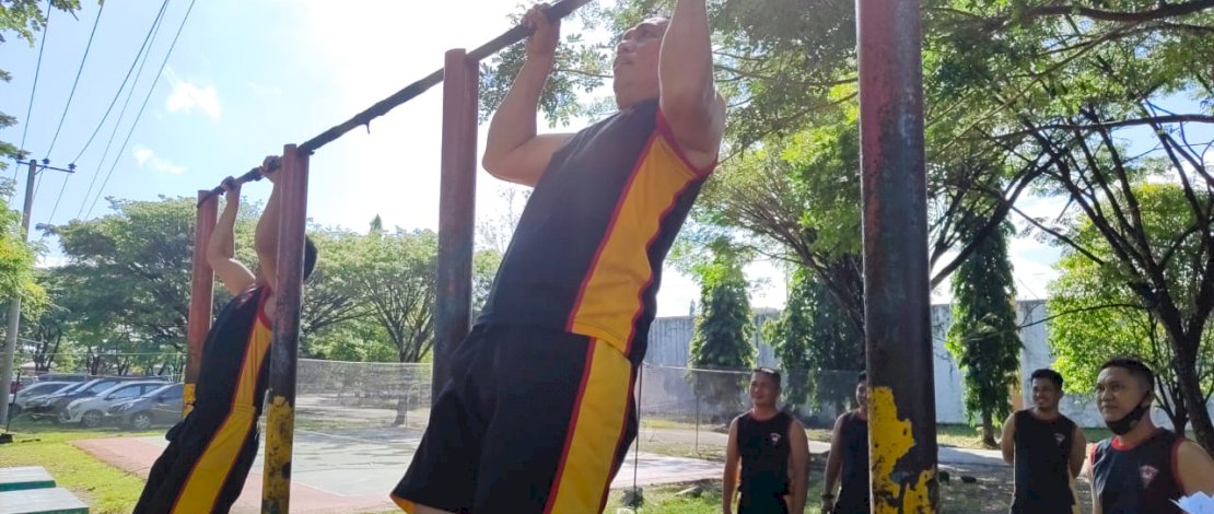 Cek Kondisi Fisik Anggota, Brimob Bone Gelar TKJ Berkala