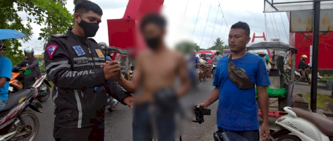 Gerak Gerik Mencurigakan, Remaja Pelanggar Lalin Bawa Busur Diamankan Polisi