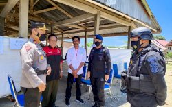 Pastikan Berjalan Lancar, Komandan Brimob Bone Pantau Pilkades di Sinjai