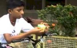 Pecahkan Rekor, Anak 12 Tahun di India Selesaikan Rubik Sambil Bersepeda