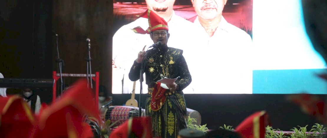 Mentan SYL dalam acara peresmian revitalisasi kawasan museum Balla Lompoa, Kamis, 17 Februari 2022.