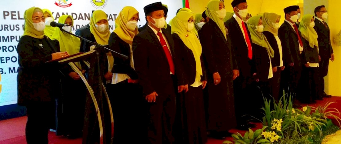 Pelantikan DPD dan DPC Perhimpunan Administrator Kesehatan Indonesia periode 2022-2026, yang dilaksanakan di Hotel Grand Asia Jalan Boulevard, Makassar, Sabtu, 19 Maret 2022.